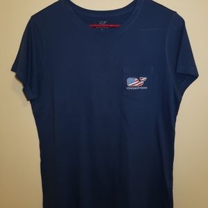 Vineyard Vines long sleeve American flag shirt